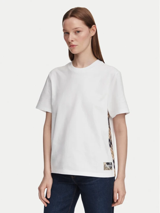 Zdjęcie produktu Barbour T-Shirt Fawne LML0938WH11 Biały Regular Fit