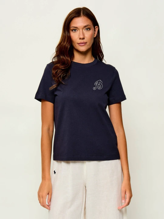 Zdjęcie produktu Barbour T-shirt Rosalie | Relaxed fit granatowy