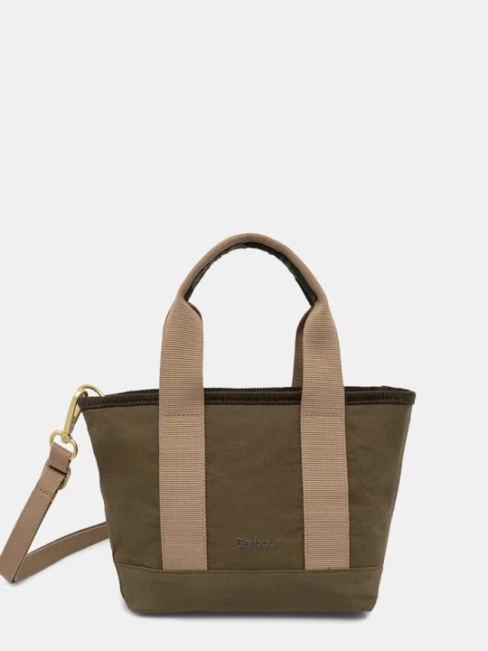 Zdjęcie produktu Barbour torebka crossbody damska bawełniana Mya zielony