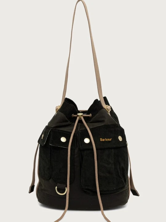 Zdjęcie produktu Barbour torebka crossbody damska bawełniana zielony