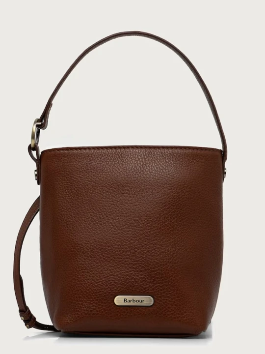 Zdjęcie produktu Barbour torebka crossbody damska skórzana brązowy