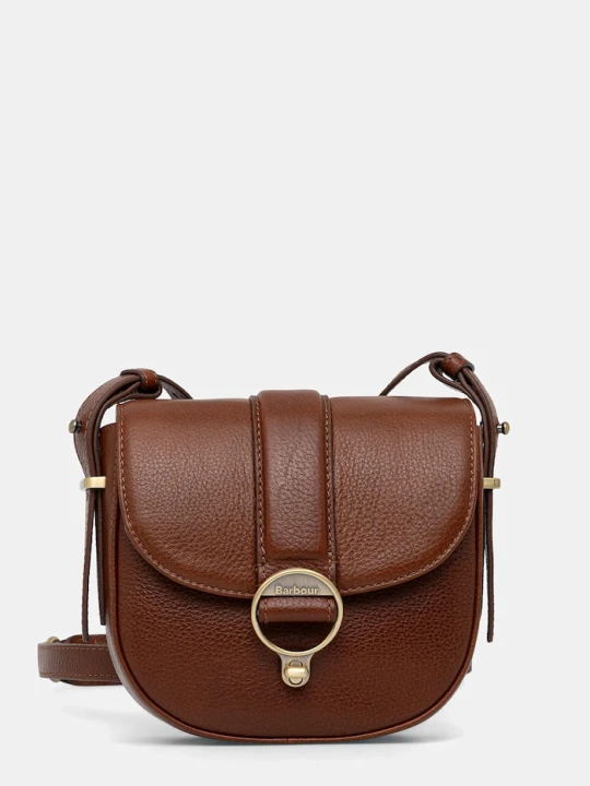 Zdjęcie produktu Barbour torebka crossbody damska skórzana brązowy