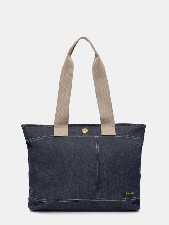 Zdjęcie produktu Barbour torebka shopper damska jeansowa Mya granatowy