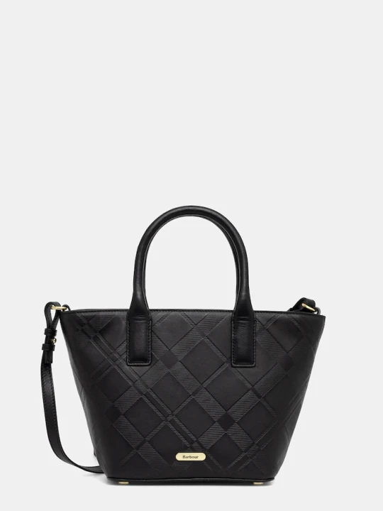 Zdjęcie produktu Barbour torebka skórzana czarny