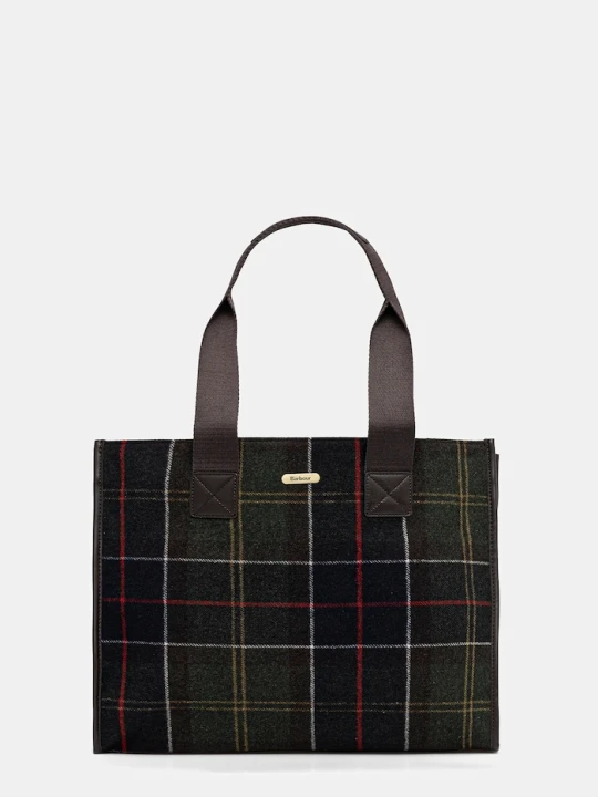 Zdjęcie produktu Barbour torebka z wełną zielony