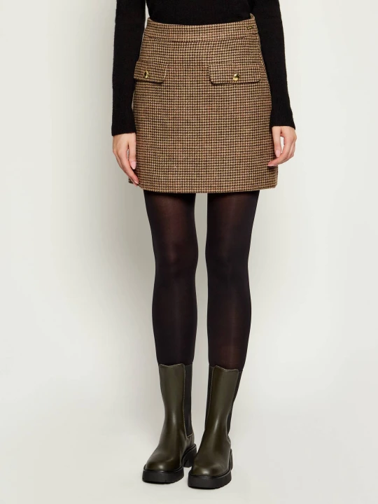 Zdjęcie produktu Barbour Wełniana spódnica Sophia brązowy