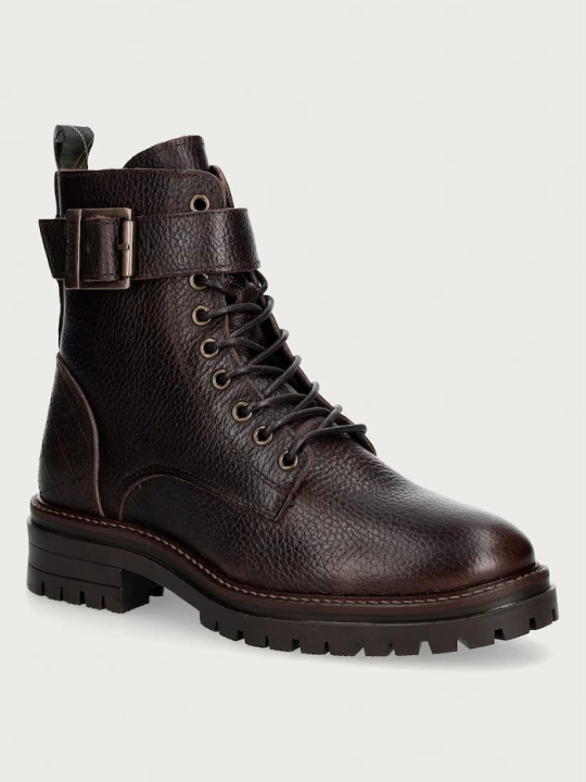 Zdjęcie produktu Barbour workery damskie skórzane Heidi brązowy