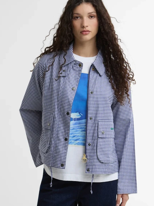 Zdjęcie produktu Barbour x Paul Smith Gingham Spey kurtka damska bawełniana
