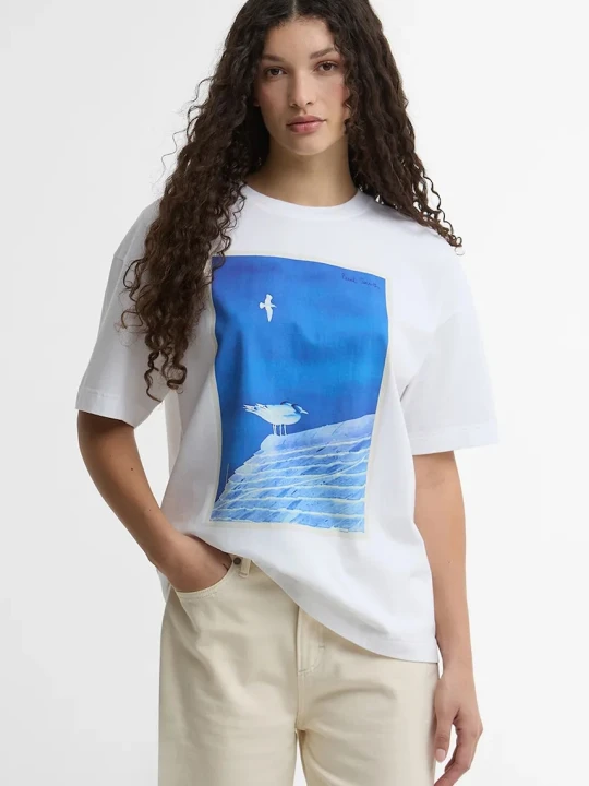 Zdjęcie produktu Barbour x Paul Smith Tenby t-shirt bawełniany damski