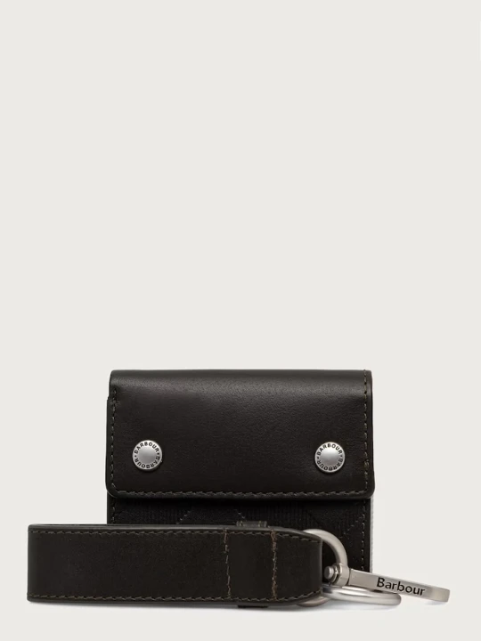 Zdjęcie produktu Barbour zestaw portfel i brelok skórzany brązowy