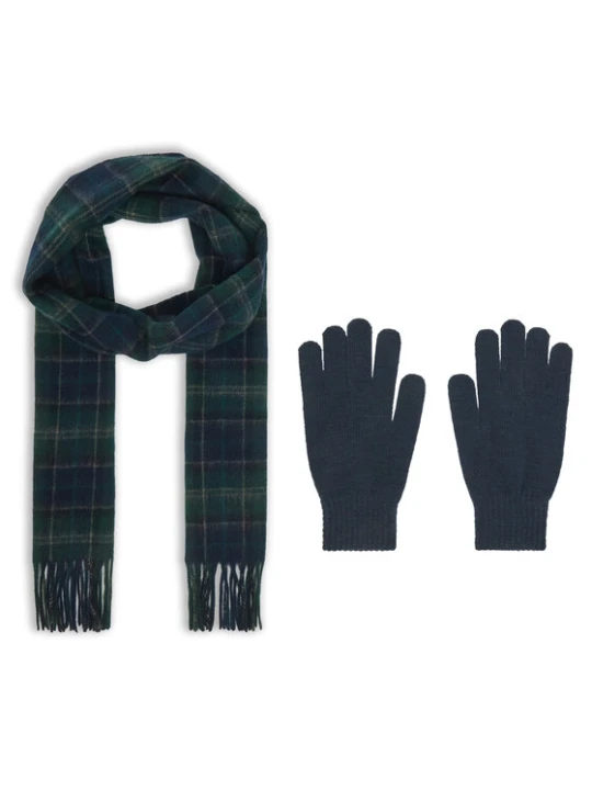 Zdjęcie produktu Barbour Zestaw szalik i rękawiczki MGS0018NY91 Granatowy