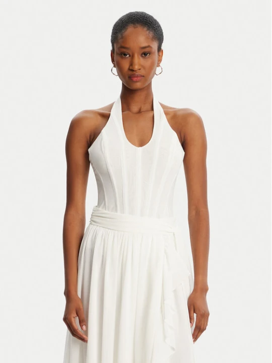 Zdjęcie produktu Bardot Body Trey Halter Neck 60030TB Biały Slim Fit