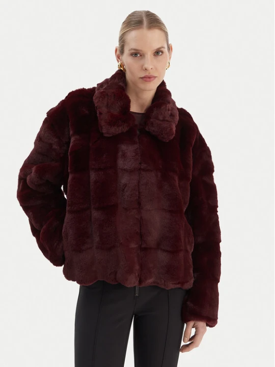 Zdjęcie produktu Bardot Futro Sylvie 59474JB4 Bordowy Relaxed Fit