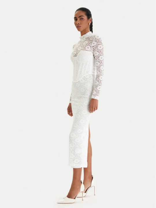 Zdjęcie produktu Bardot Sukienka koktajlowa Carmen 60189DB Biały Slim Fit