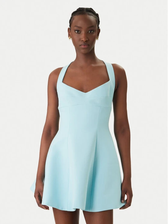 Zdjęcie produktu Bardot Sukienka koktajlowa Deserae Halter Neck 60380DB Błękitny Regular Fit Niebieski jasny