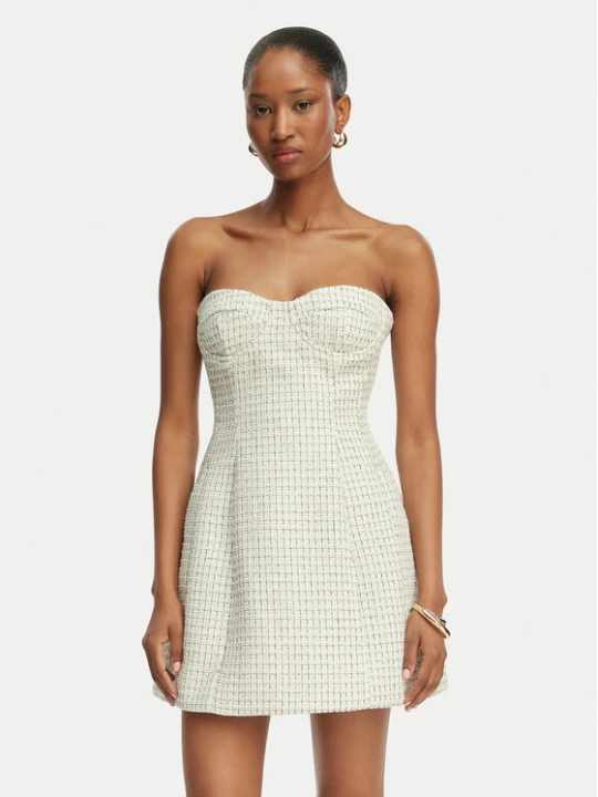 Zdjęcie produktu Bardot Sukienka koktajlowa Florine 60134DB Écru Slim Fit Kremowy