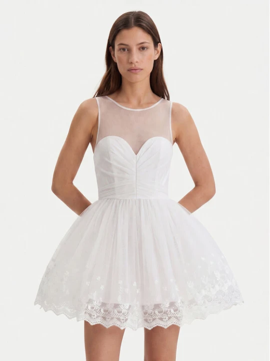 Zdjęcie produktu Bardot Sukienka koktajlowa Hilda Hoop 60223DB Biały Regular Fit