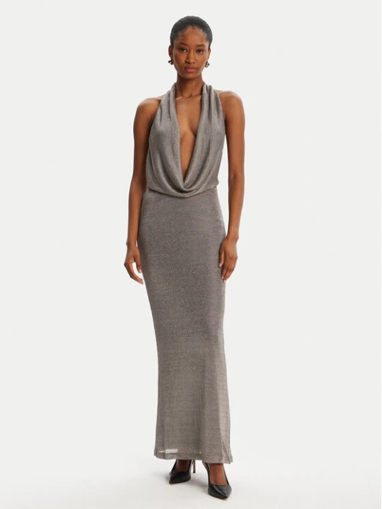 Zdjęcie produktu Bardot Sukienka koktajlowa Nola Lurex Cowl 59814DB1 Srebrny Regular Fit