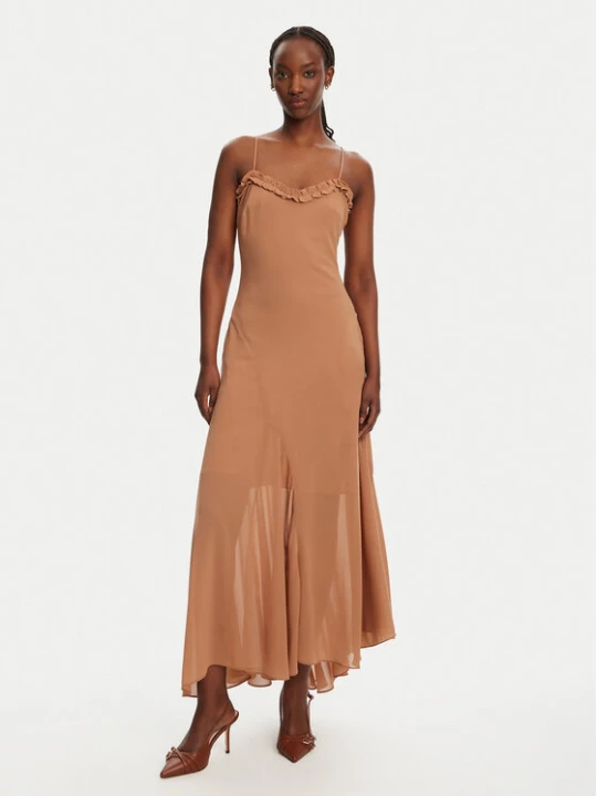 Zdjęcie produktu Bardot Sukienka koktajlowa Tatian Frill Trim 59885DB Brązowy Regular Fit