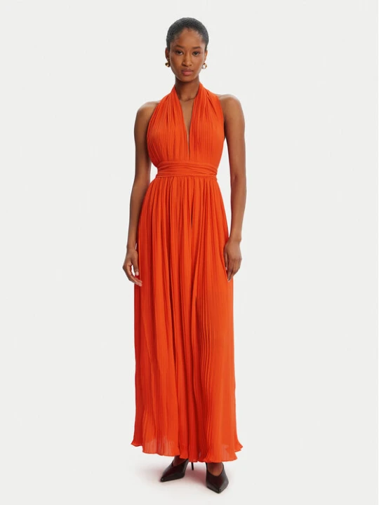 Zdjęcie produktu Bardot Sukienka wieczorowa Amala Pleated Halter 60031DB Czerwony Regular Fit