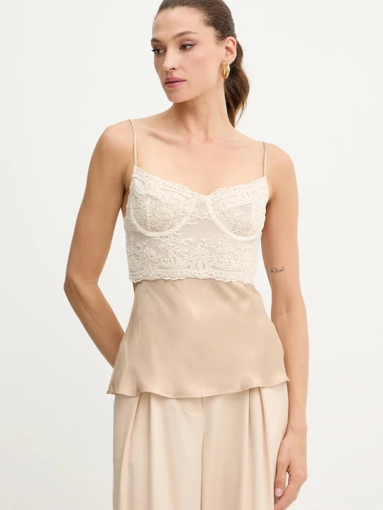 Zdjęcie produktu Bardot top beżowy