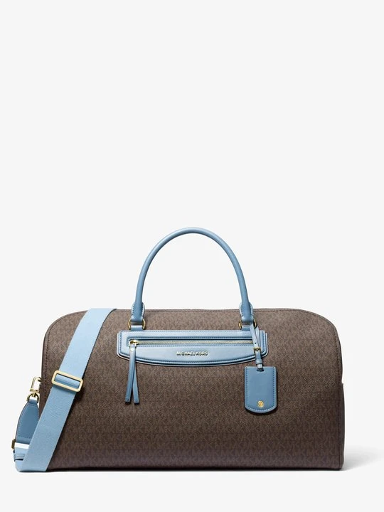 Zdjęcie produktu Bardzo duża podróżna torba weekendowa Jet Set z charakterystycznym logo Michael Kors CHAMBRAY (Niebieski)