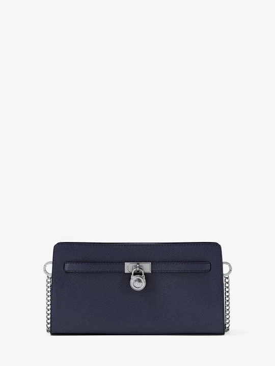 Zdjęcie produktu Bardzo mała przepinana torebka Hamilton Moderne do przewieszenia przez ramię ze skóry Michael Kors NIEBIESKI FORMALNY (Niebieski)