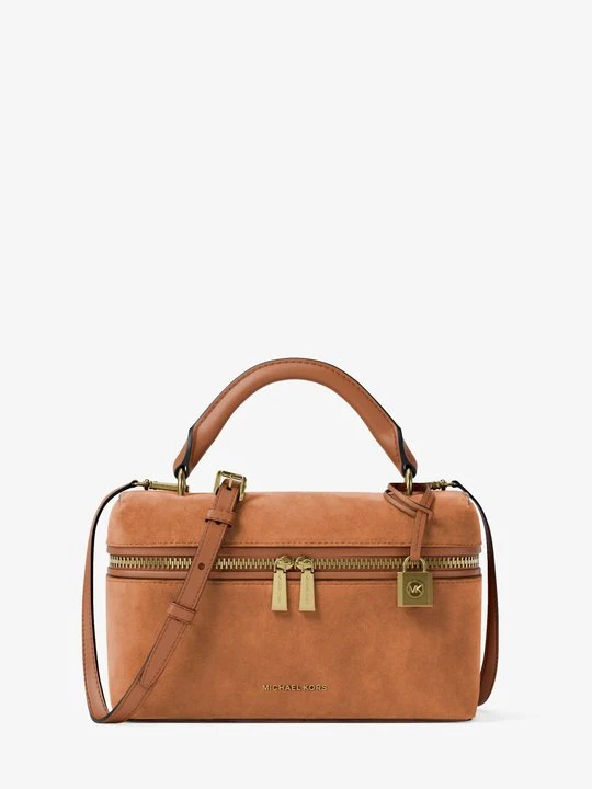 Zdjęcie produktu Bardzo mała przepinana torebka Jana do przewieszenia przez ramię ze skóry Michael Kors BRĄZOWY (Brązowy)