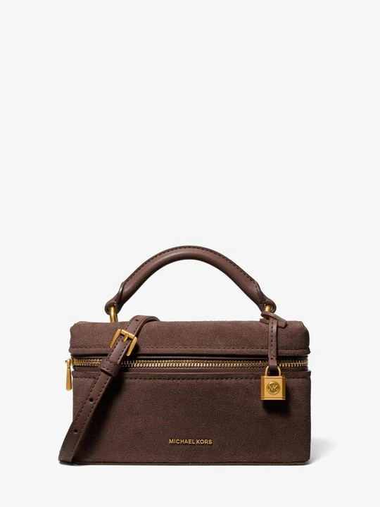 Zdjęcie produktu Bardzo mała przepinana torebka Jana do przewieszenia przez ramię ze skóry Michael Kors CZEKOLADOWY (Brązowy)
