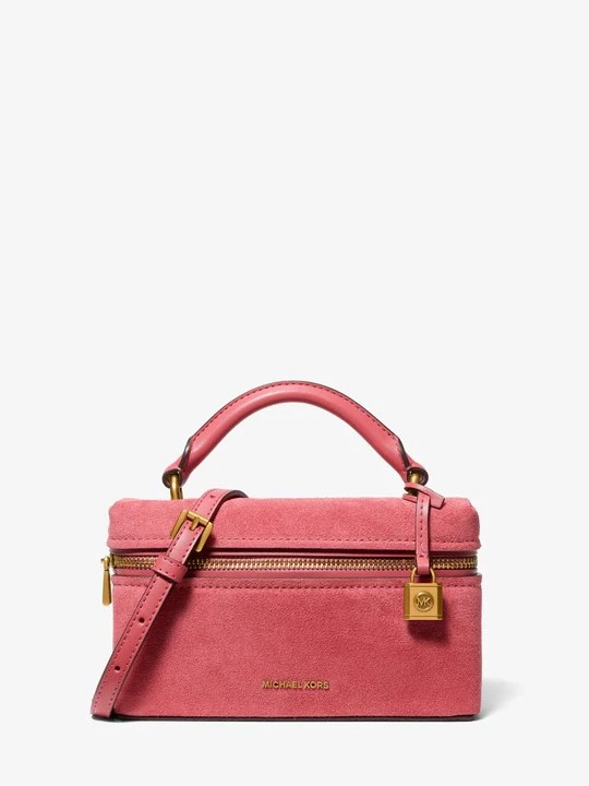 Zdjęcie produktu Bardzo mała przepinana torebka Jana do przewieszenia przez ramię ze skóry Michael Kors JASNOJAGODOWY SORBET (Różowy)