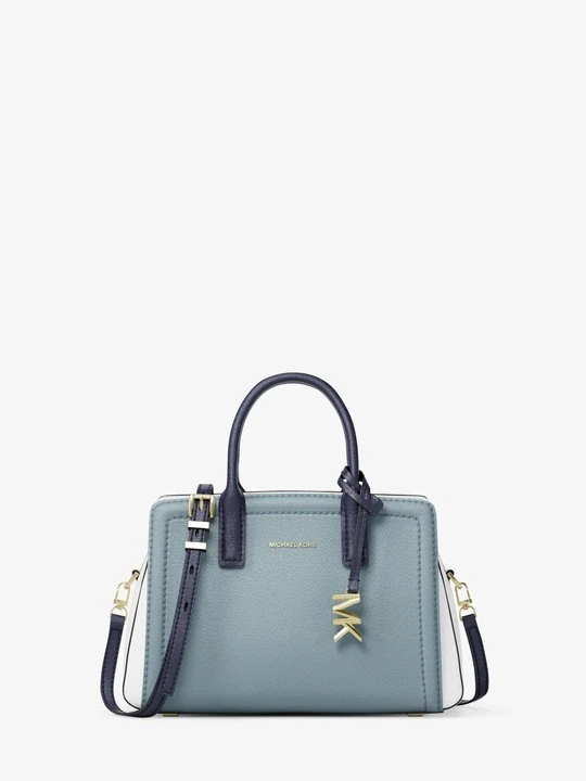 Zdjęcie produktu Bardzo mała skórzana torebka przez ramię Laila z blokami kolorów Michael Kors
