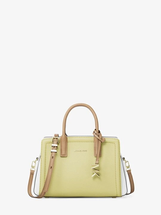 Zdjęcie produktu Bardzo mała skórzana torebka przez ramię Laila z blokami kolorów Michael Kors