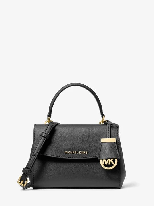 Zdjęcie produktu Bardzo mała torebka do przewieszenia przez ramię Ava ze skóry saffiano Michael Kors CZARNY (Czarny)