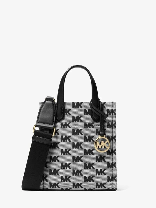 Zdjęcie produktu Bardzo mała torebka do przewieszenia przez ramię Gigi z żakardowym logo Michael Kors CZARNY (Czarny)