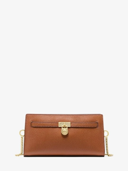 Zdjęcie produktu Bardzo mała torebka do przewieszenia przez ramię Hamilton Moderne z charakterystycznym logo i odpinanym paskiem Michael Kors BRĄZOWY (Brązowy)