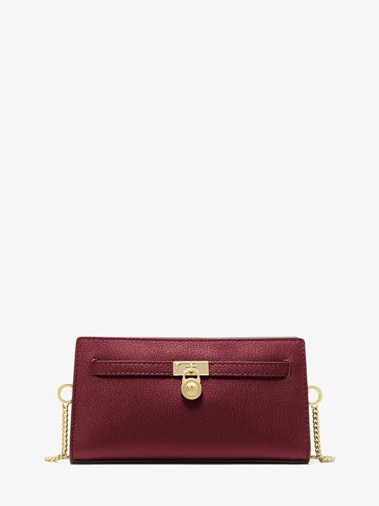 Zdjęcie produktu Bardzo mała torebka do przewieszenia przez ramię Hamilton Moderne z charakterystycznym logo i odpinanym paskiem Michael Kors CIEMNOCZERWONY (Czerwony)