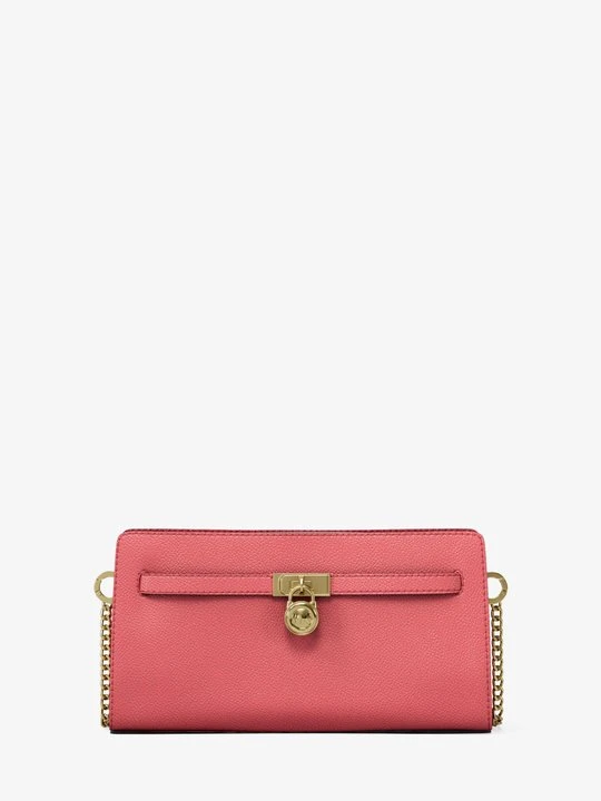 Zdjęcie produktu Bardzo mała torebka do przewieszenia przez ramię Hamilton Moderne z charakterystycznym logo i odpinanym paskiem Michael Kors JASNOJAGODOWY SORBET (Różowy)