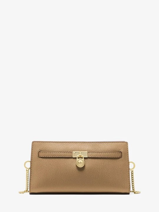 Zdjęcie produktu Bardzo mała torebka do przewieszenia przez ramię Hamilton Moderne z charakterystycznym logo i odpinanym paskiem Michael Kors ŁUPINA (Naturalny)