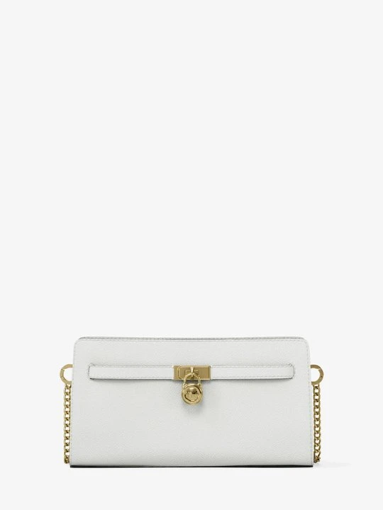 Zdjęcie produktu Bardzo mała torebka do przewieszenia przez ramię Hamilton Moderne z charakterystycznym logo i odpinanym paskiem Michael Kors SKORUPKA JAJKA (Naturalny)