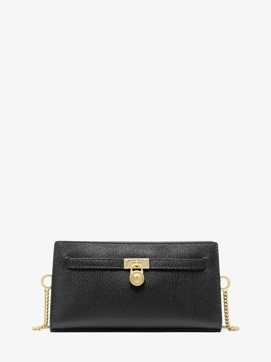 Zdjęcie produktu Bardzo mała torebka do przewieszenia przez ramię Hamilton Moderne z charakterystycznym logo i odpinanym paskiem Michael Kors CZARNY (Czarny)