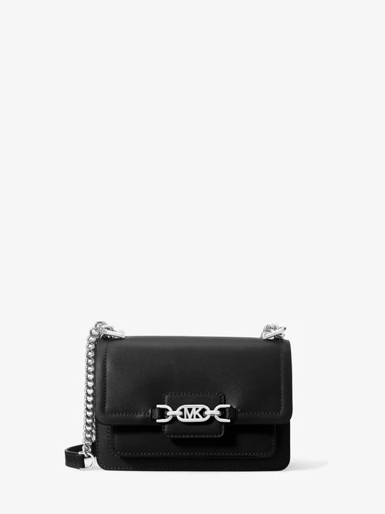 Zdjęcie produktu Bardzo mała torebka do przewieszenia przez ramię Heather ze skóry Michael Kors CZARNY (Czarny)
