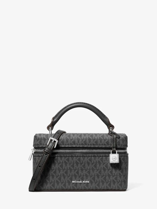 Zdjęcie produktu Bardzo mała torebka do przewieszenia przez ramię Jana z charakterystycznym logo i odpinanym paskiem Michael Kors CZARNY (Czarny)