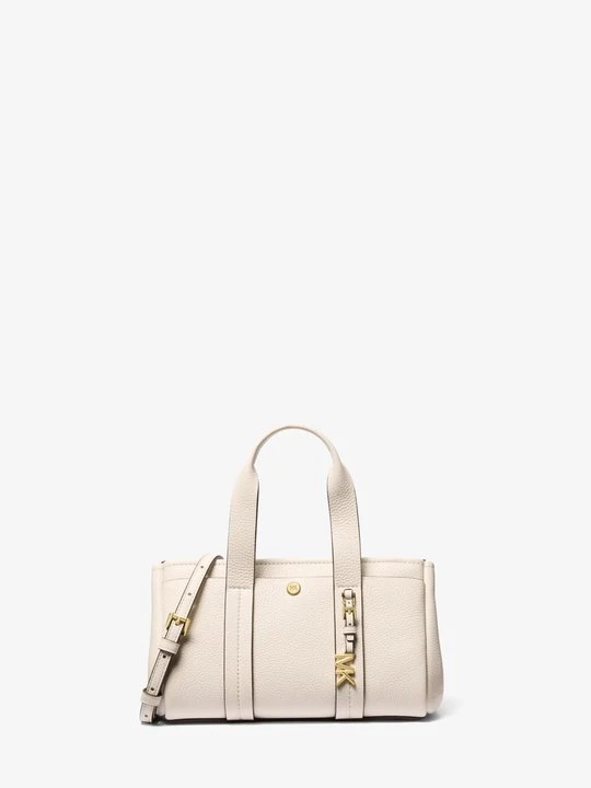 Zdjęcie produktu Bardzo mała torebka do przewieszenia przez ramię Romee z groszkowej skóry Michael Kors JASNOKREMOWY (Naturalny)