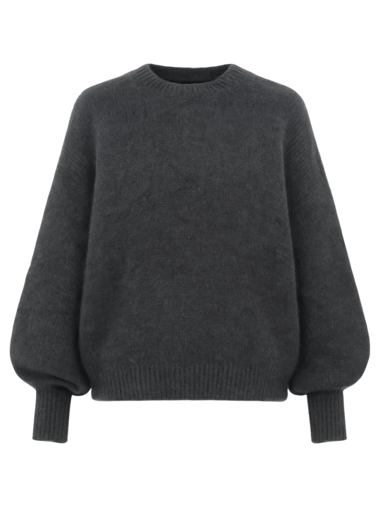 Zdjęcie produktu Puszysty sweter damski z cienkiego moheru SKY LAÏF