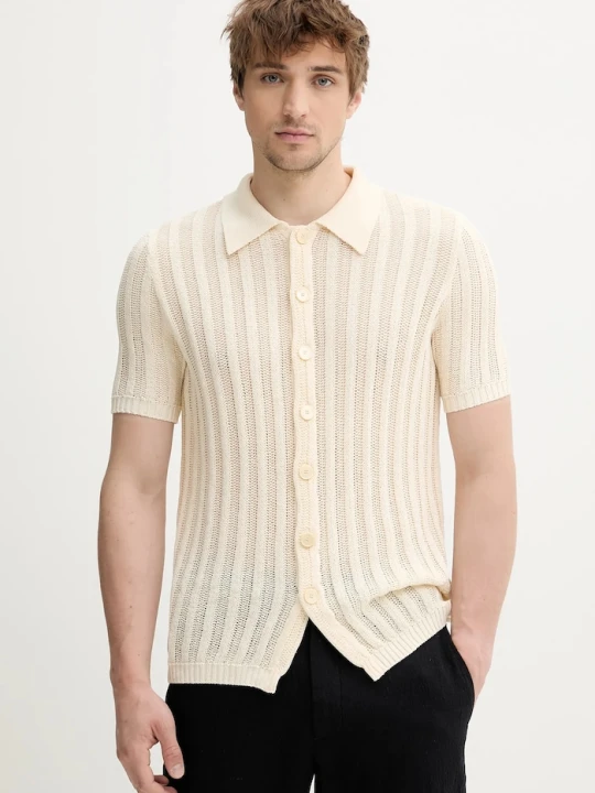 Zdjęcie produktu BARENA VENEZIA koszula bawełniana Camicia Mola beżowy