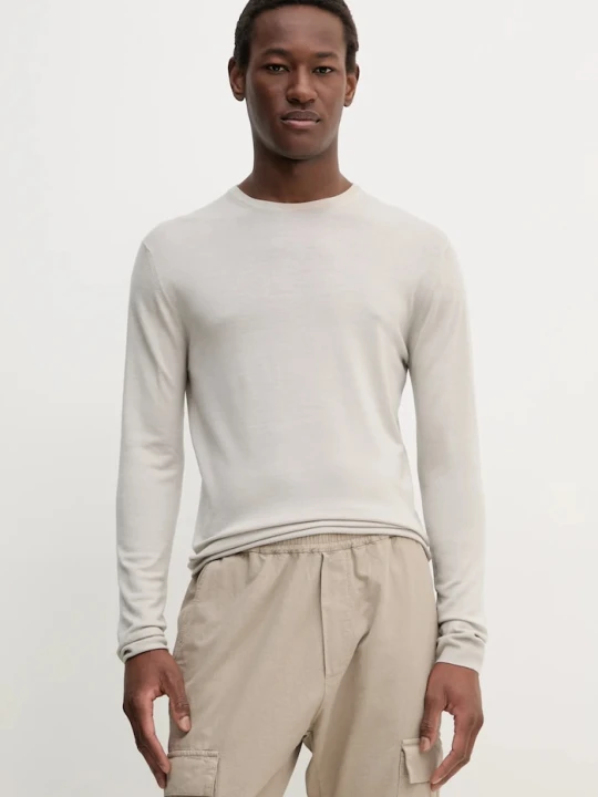 Zdjęcie produktu BARENA VENEZIA sweter wełniany Camicia Mola beżowy
