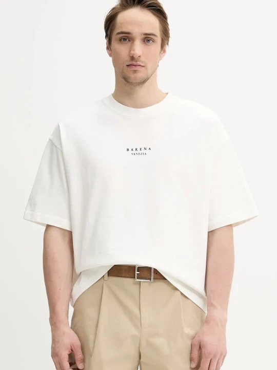 Zdjęcie produktu BARENA VENEZIA t-shirt bawełniany Camicia Mola biały