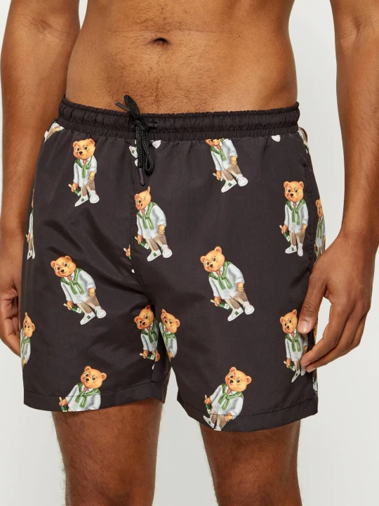 Zdjęcie produktu Baron Filou Szorty kąpielowe Allover Filou CXL. | Regular Fit czarny