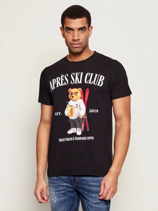 Zdjęcie produktu Baron Filou T-shirt APRÈS SKI CLUB | Regular Fit czarny