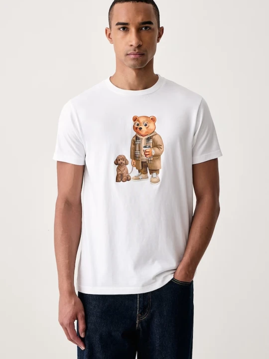 Zdjęcie produktu Baron Filou T-shirt bawełniany biały